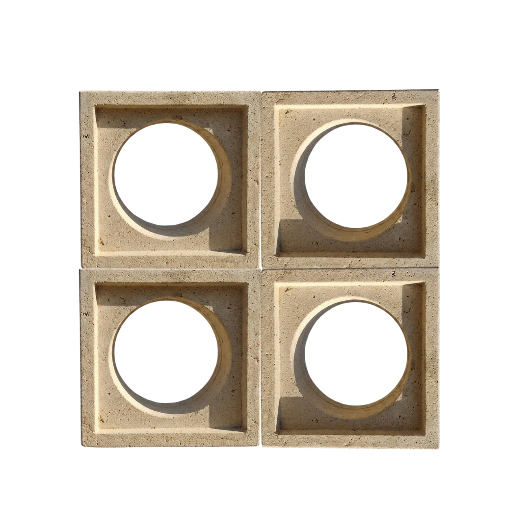 Celosia Blanca Circular 20x20x10