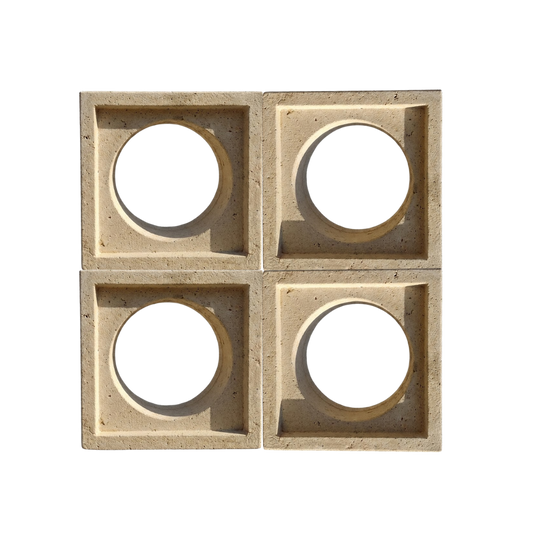 Celosia Blanca Circular 20x20x10