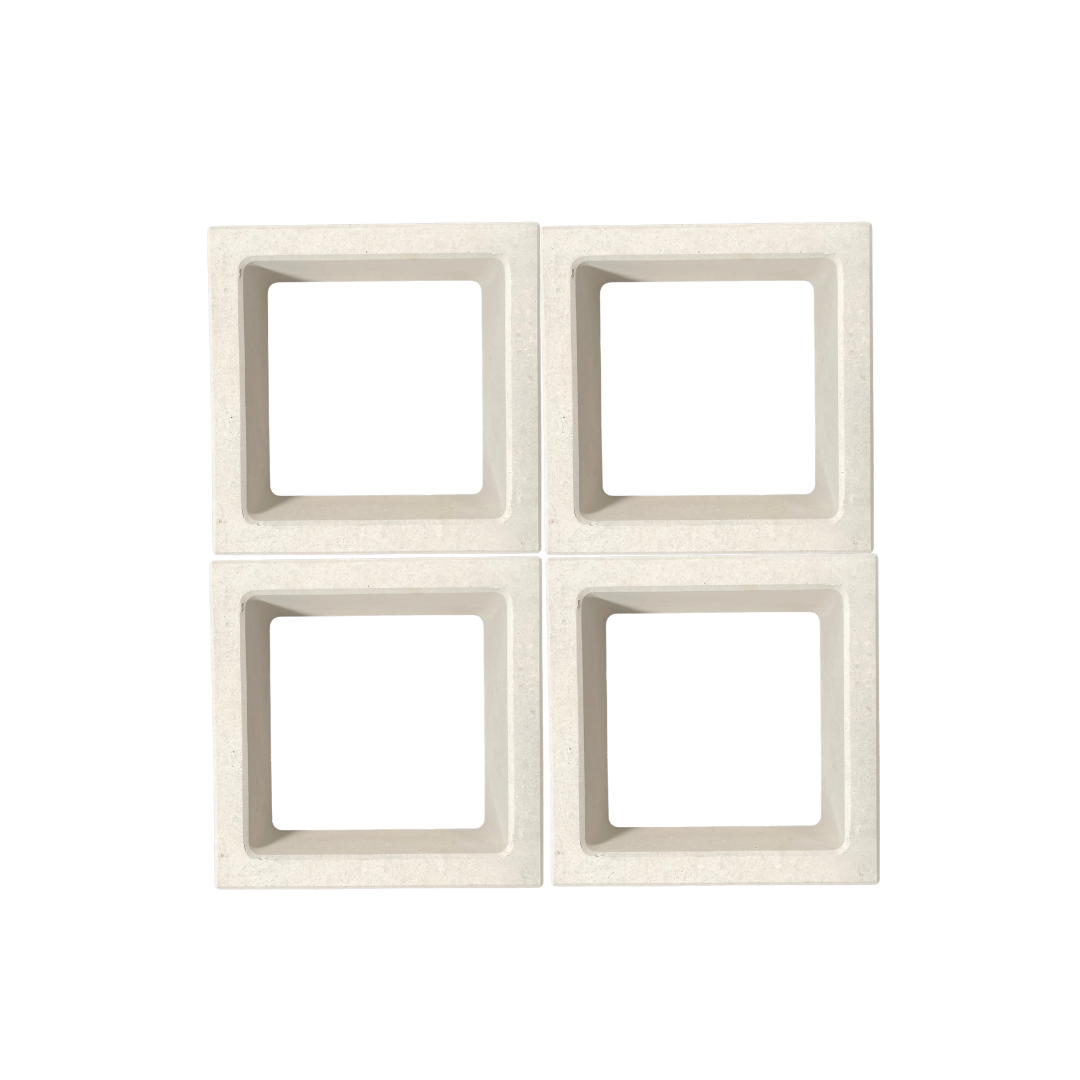 Celosia Blanca Cuadro 24x24x8