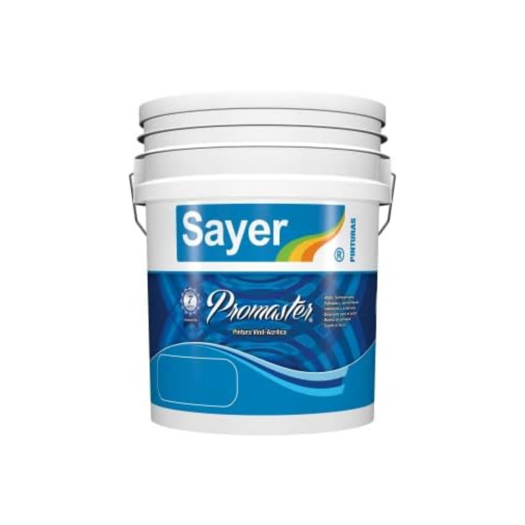 Sayer | Promaster, Pintura Vinil Acrílica Mate para Interiores y Exteriores (19 L)