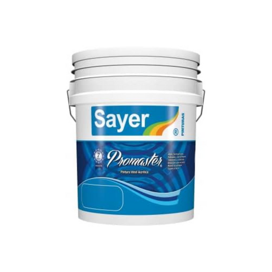 Sayer | Promaster, Pintura Vinil Acrílica Mate para Interiores y Exteriores (19 L)