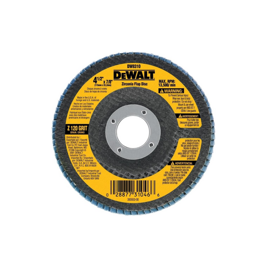 DEWALT Disco Laminado de Desbaste y Pulido 4-1/2 Pulgadas Grano 120 DW8310