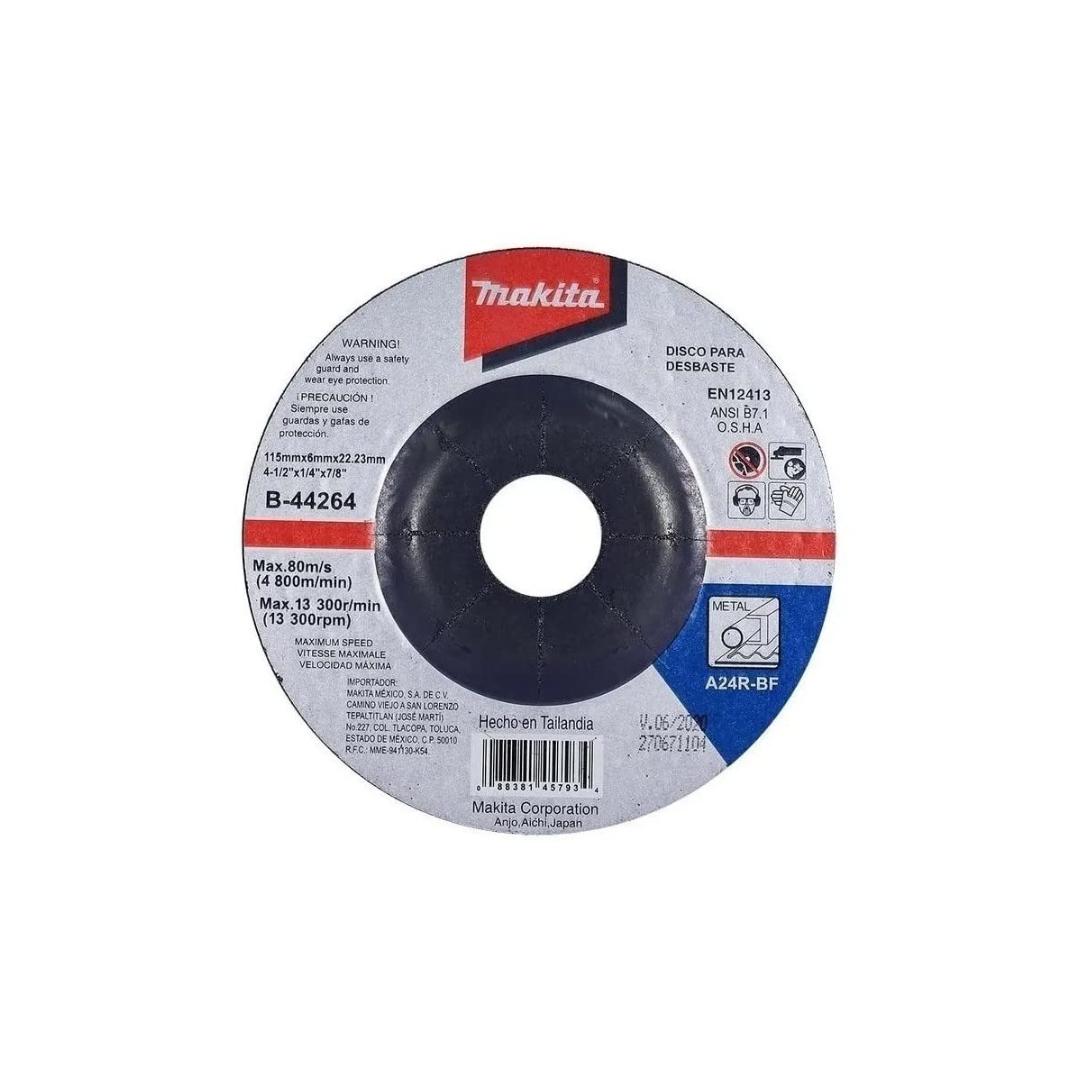 Makita DISCO PARA DESBASTE 4 1/2 X 1/4 X 7/8 MAKITA