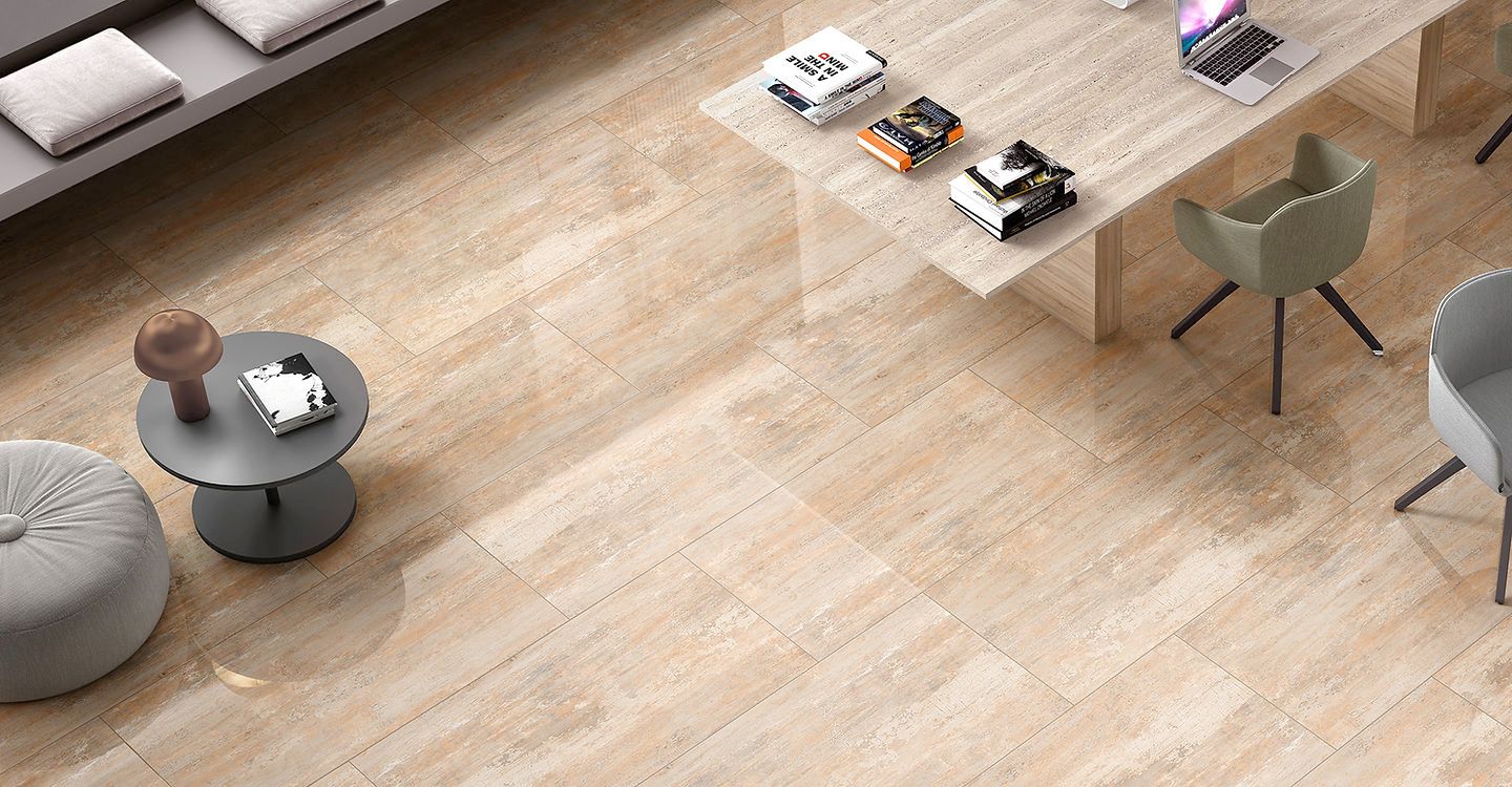 Piso Beige Rectangular Piso Porcelanato Ashwood Beige 60x1.20 – Unik
