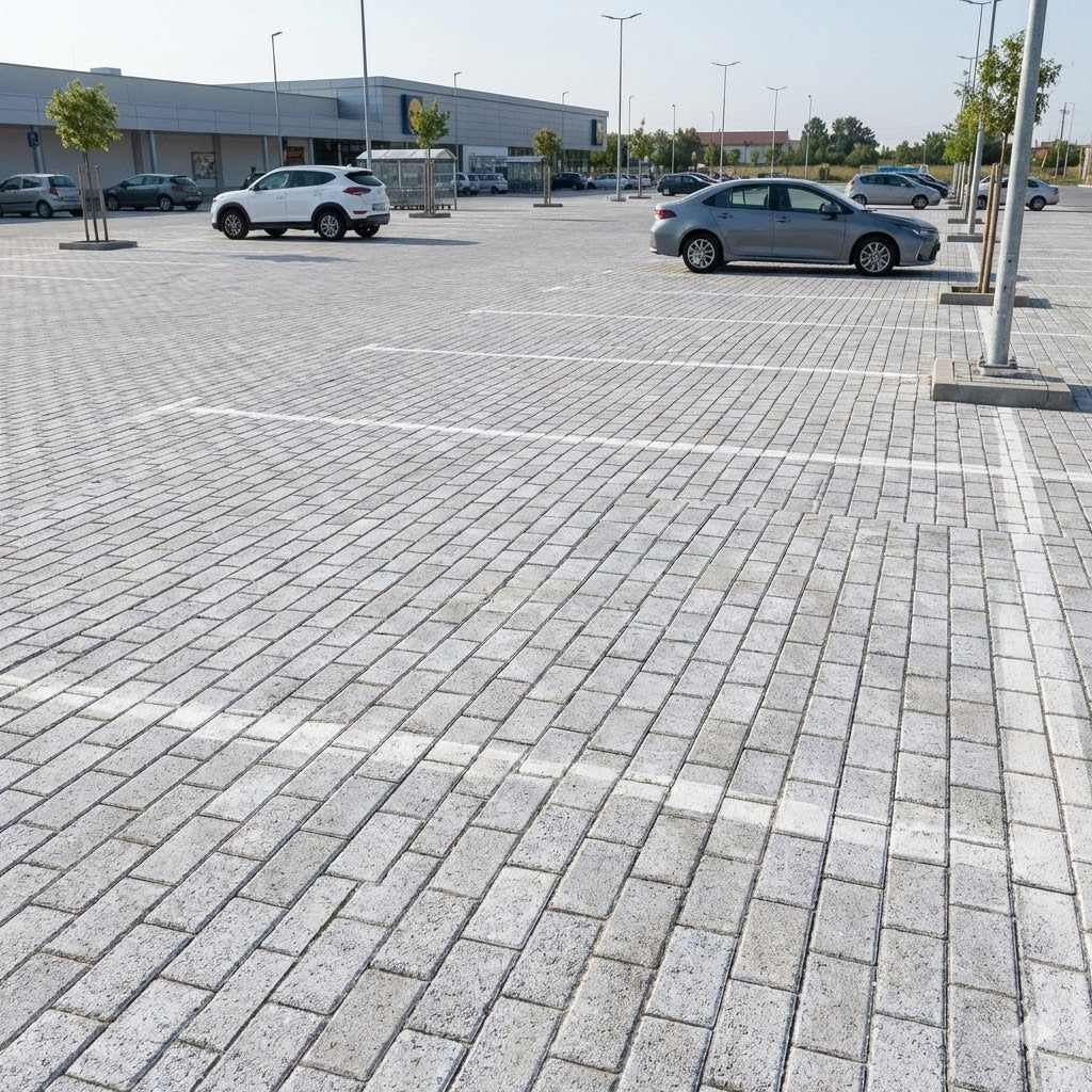 Adoquin Rectangular Gris 10x40x8